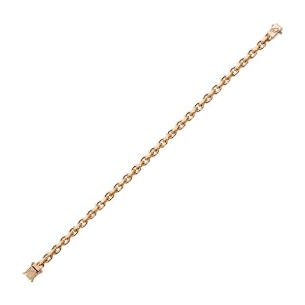 Anker facet halskæde i 18 karat guld - 2,0 mm bred, 50 cm lang | Svedbom