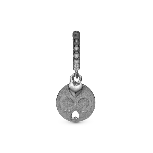 Forever sort sølv charm til 6 mm læderarmbånd fra Christina Collect