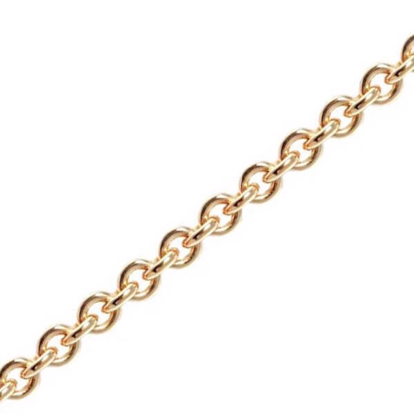 14 kt Rund Anker Guld armbånd fra BNH, 9,8 mm bred (tråd 3,0 mm) og 21 cm