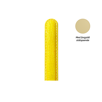 Christina Collect urrem, gul - 16 mm med forgyldt stålspænde