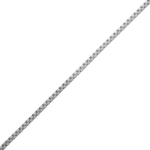 14 kt hvidgulds Venezia halskæde, 36 cm og 1,0 mm