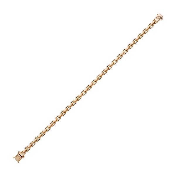 Anker facet halskæde i 18 karat guld - 5,1 mm bred, 50 cm lang | Svedbom