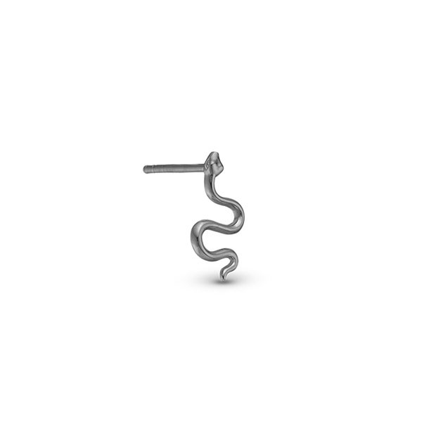 Slange ørering i ruthenium belagt sølv - Christina Jewelry (1 stk)