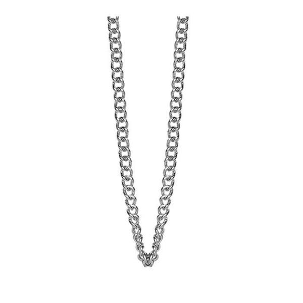 Christina Collect Sterling sølv halskæde, ankerkæde med blank overflade, 40-55 cm