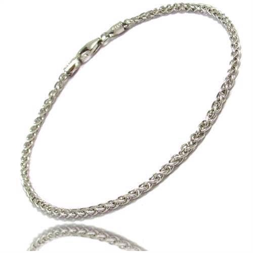 Hvede - Rhodineret sterling sølv halskæder i bredden 1,30 mm og længde 50 cm