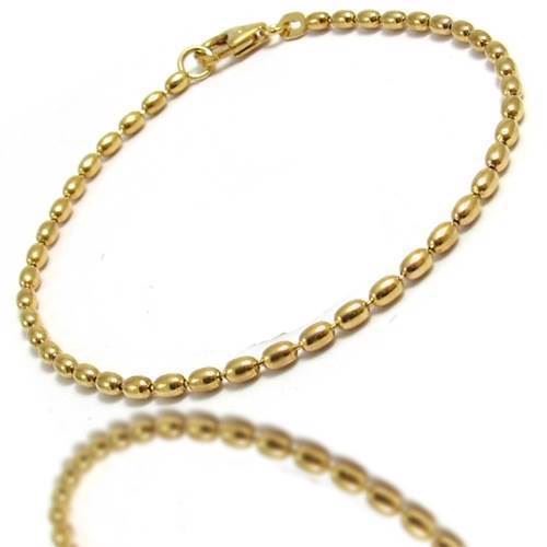 Oliven halskæde i 14 karat guld, bredde 2,3 mm og længde 80 cm