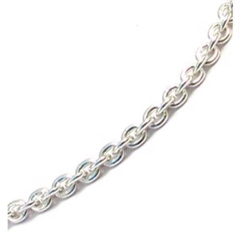 Anker rund i massivt 925 sterling sølv halskæder 1,5 mm bred (tråd 0,40) og længde 38 cm