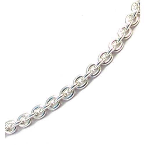 Anker rund i massivt 925 sterling sølv halskæder 1,3 mm bred (tråd 0,30) og længde 36 cm