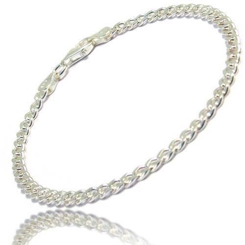 Panser Facet 925 sterling sølv halskæde, 6,0 mm / tråd 1,85 mm - længde 55 cm