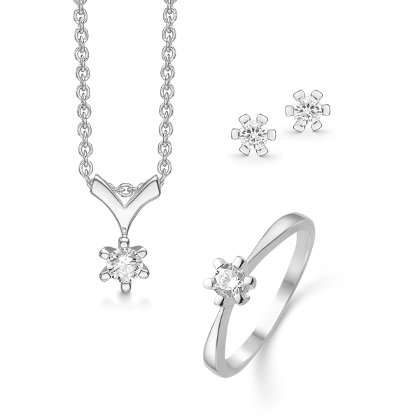 Sølv smykkesæt, fra Støvring design