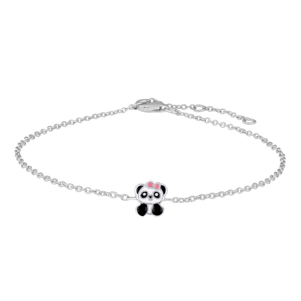 Rhd. Sølv armbånd panda, fra Noa Kids