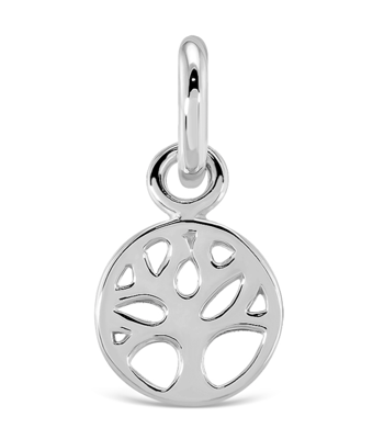 Vedhæng sølv rhodineret livets træ mini med kæde, fra L&G