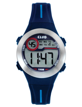 Sporty Watch Blå plastik Quartz Drenge ur fra Club Time, A47114S8E