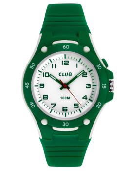 Sporty Watch Grøn plastik Quartz Drenge ur fra Club Time, A47116GR0A